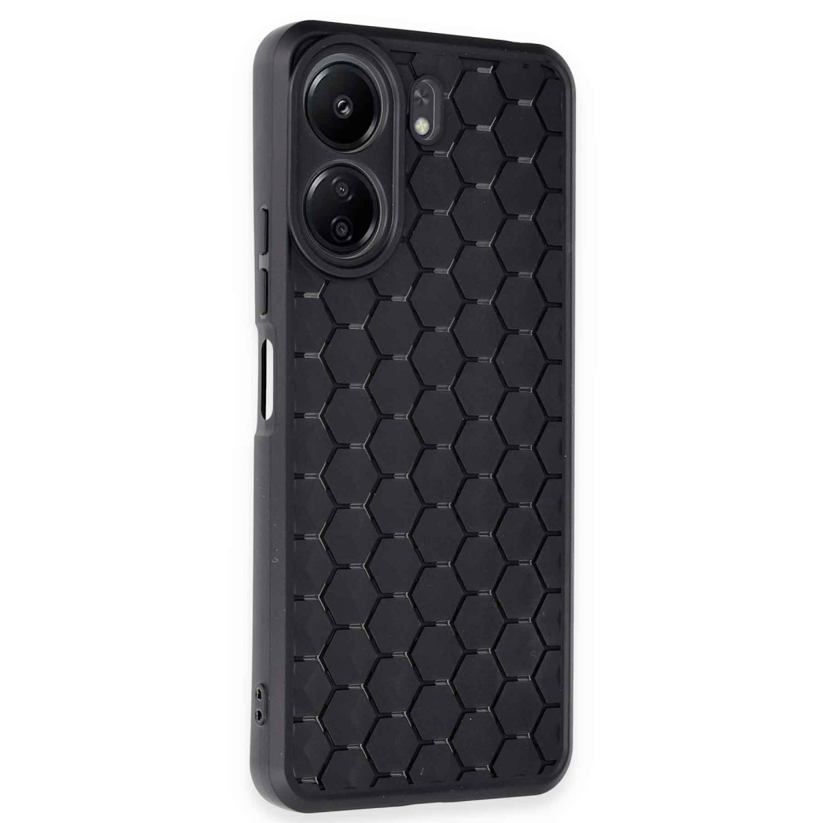 Newface Xiaomi Redmi 13C Kılıf Petek Silikon Kapak - Siyah — görsel 8