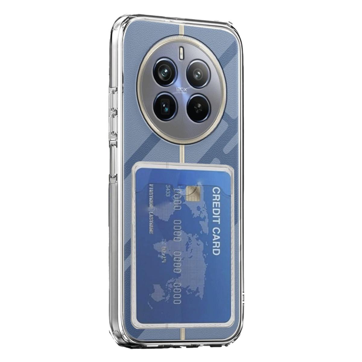 Newface Realme 12 Pro Kılıf Kart Şeffaf Silikon - Şeffaf — görsel 3