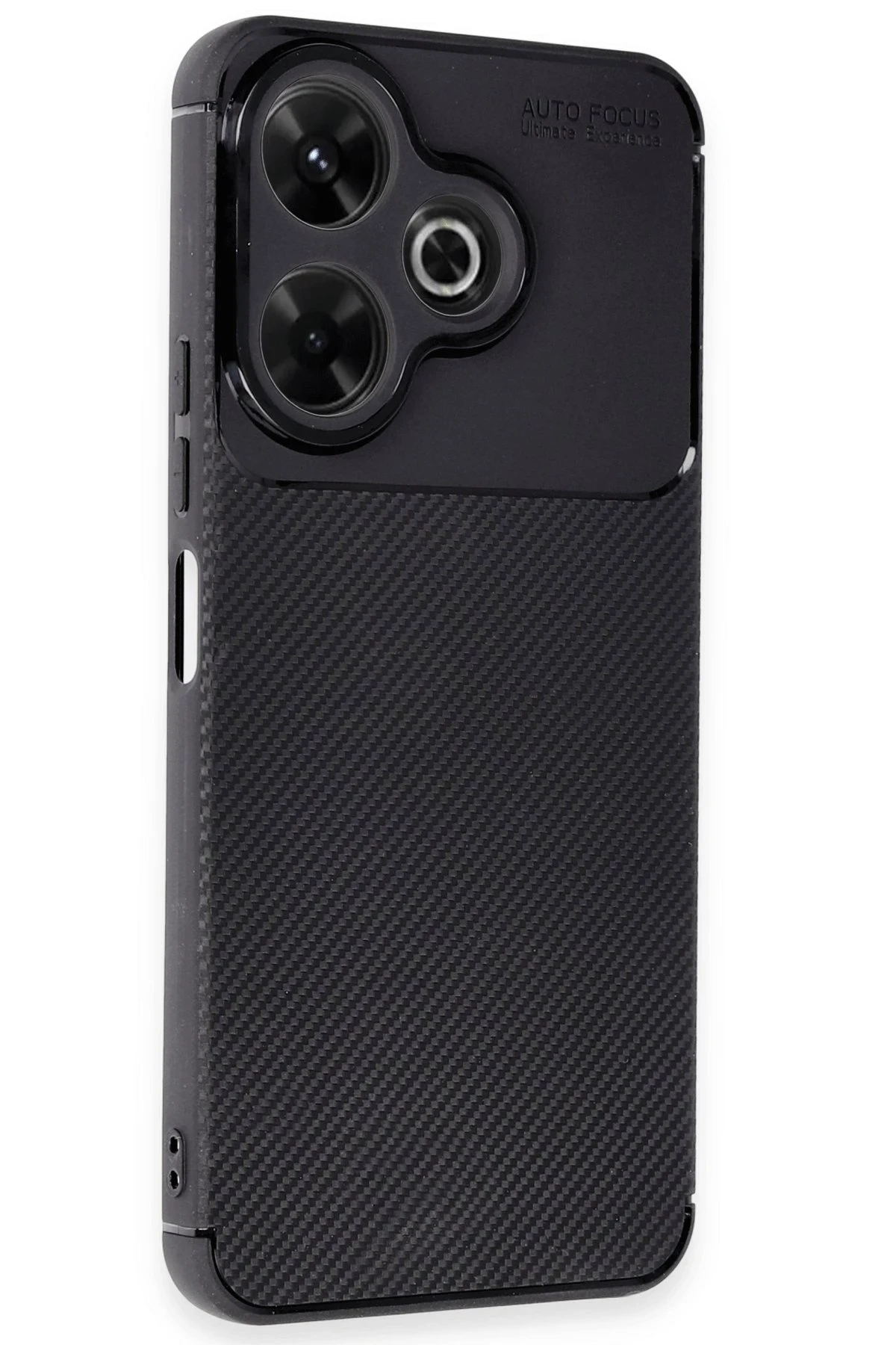 Newface Xiaomi Redmi 13 4G Kılıf Auto Focus Karbon Kapak - Siyah — görsel 2