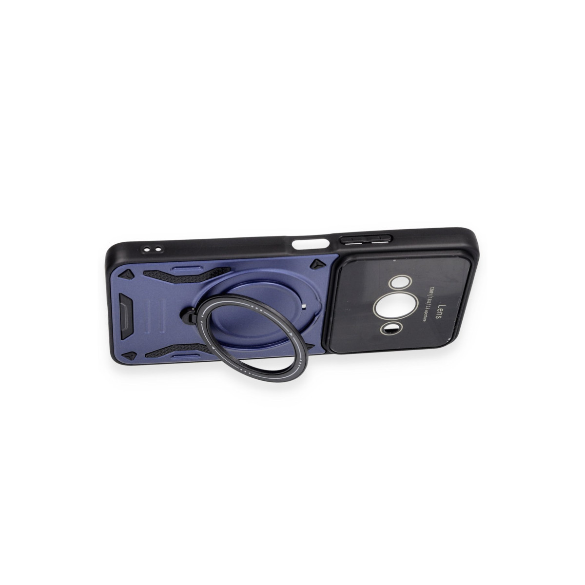 Newface Xiaomi Poco C61 Kılıf Joy Lens Standlı Kapak - Siyah — görsel 9