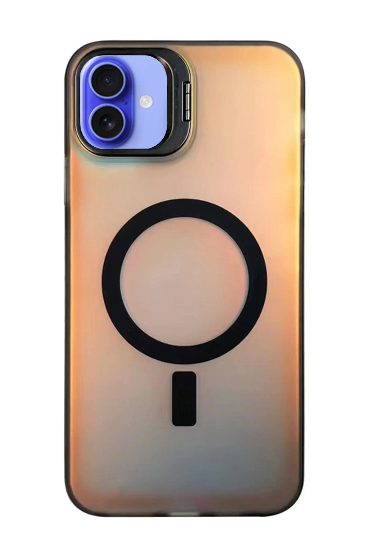 Newface Apple iPhone 16 Primera Magsafe Standlı Kapak - Siyah