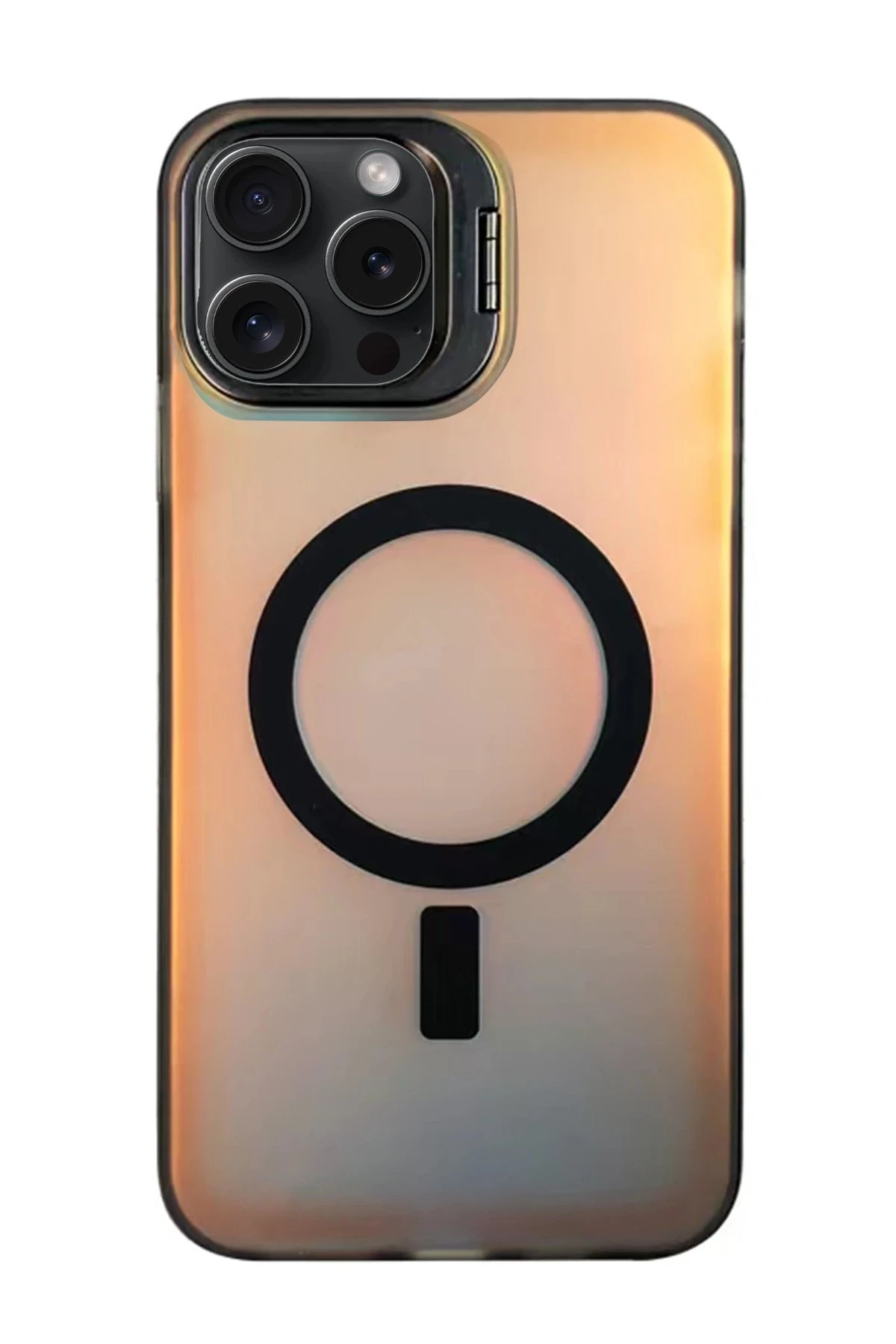 Newface Apple iPhone 16 Pro Primera Magsafe Standlı Kapak - Siyah