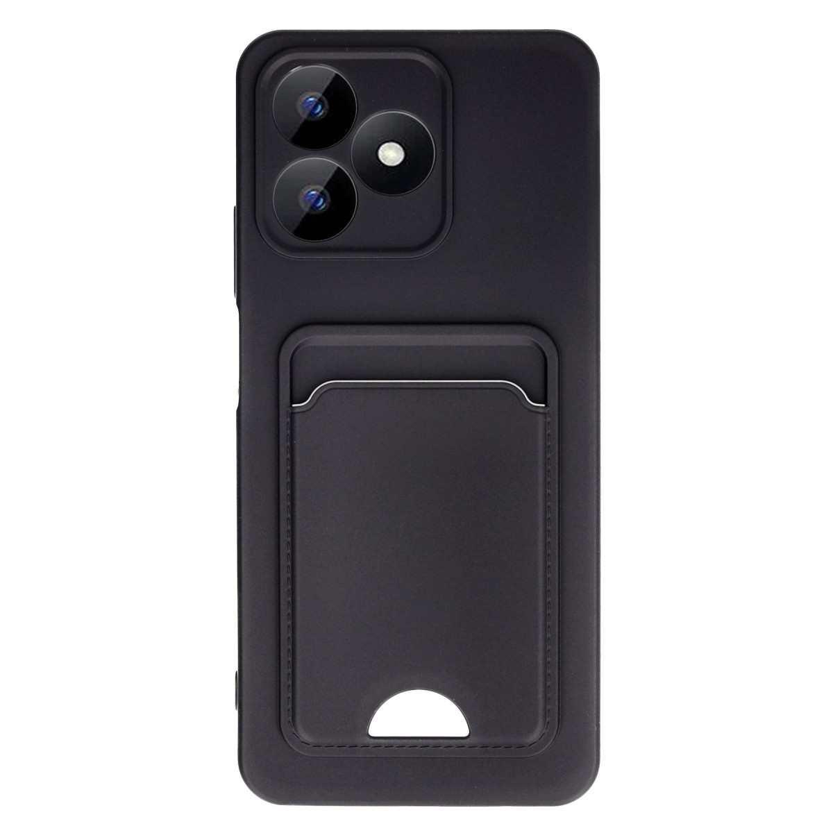 Newface Realme Note 50 4G Kılıf Kelvin Kartvizitli Silikon - Siyah — görsel 7