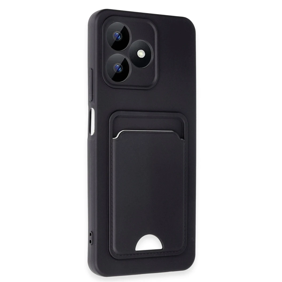 Newface Realme Note 50 4G Kılıf Kelvin Kartvizitli Silikon - Siyah — görsel 5