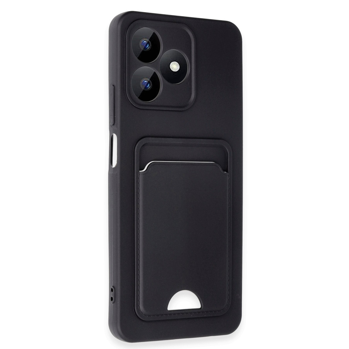 Newface Realme Note 50 4G Kılıf Kelvin Kartvizitli Silikon - Siyah — görsel 8