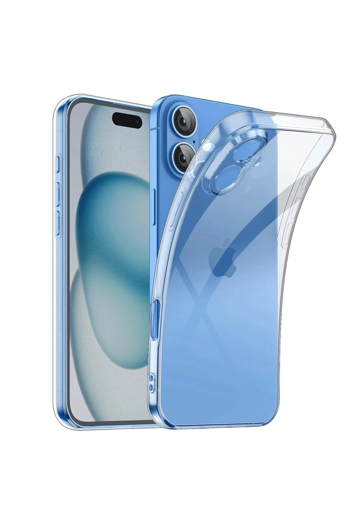Newface iPhone 16 Kılıf Lüx Şeffaf Silikon