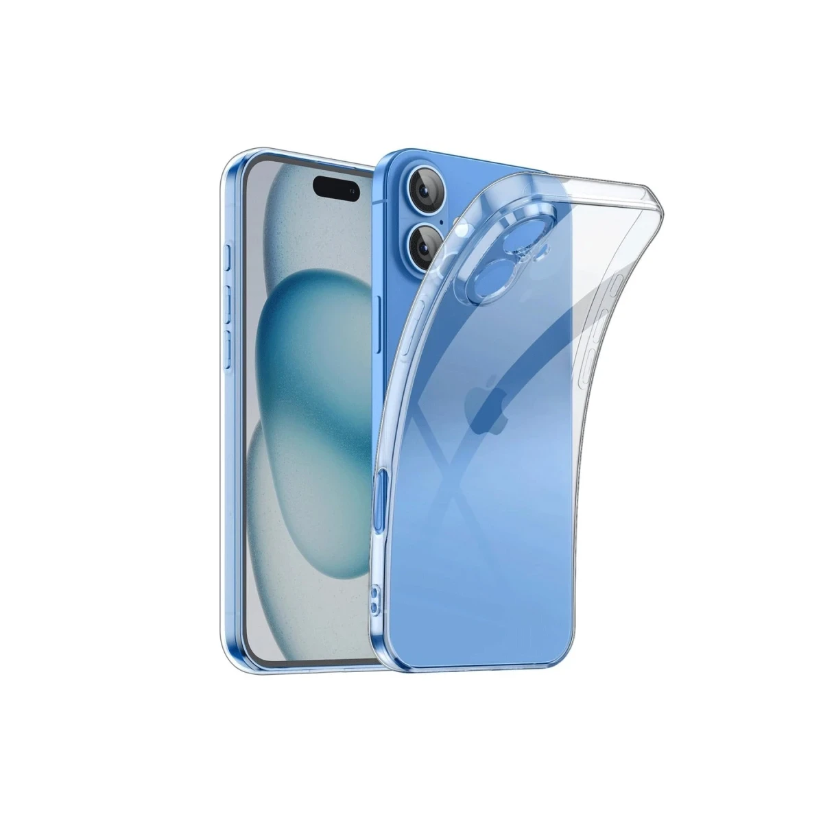 Newface Apple iPhone 16 Plus Kılıf Lüx Şeffaf Silikon — görsel 3