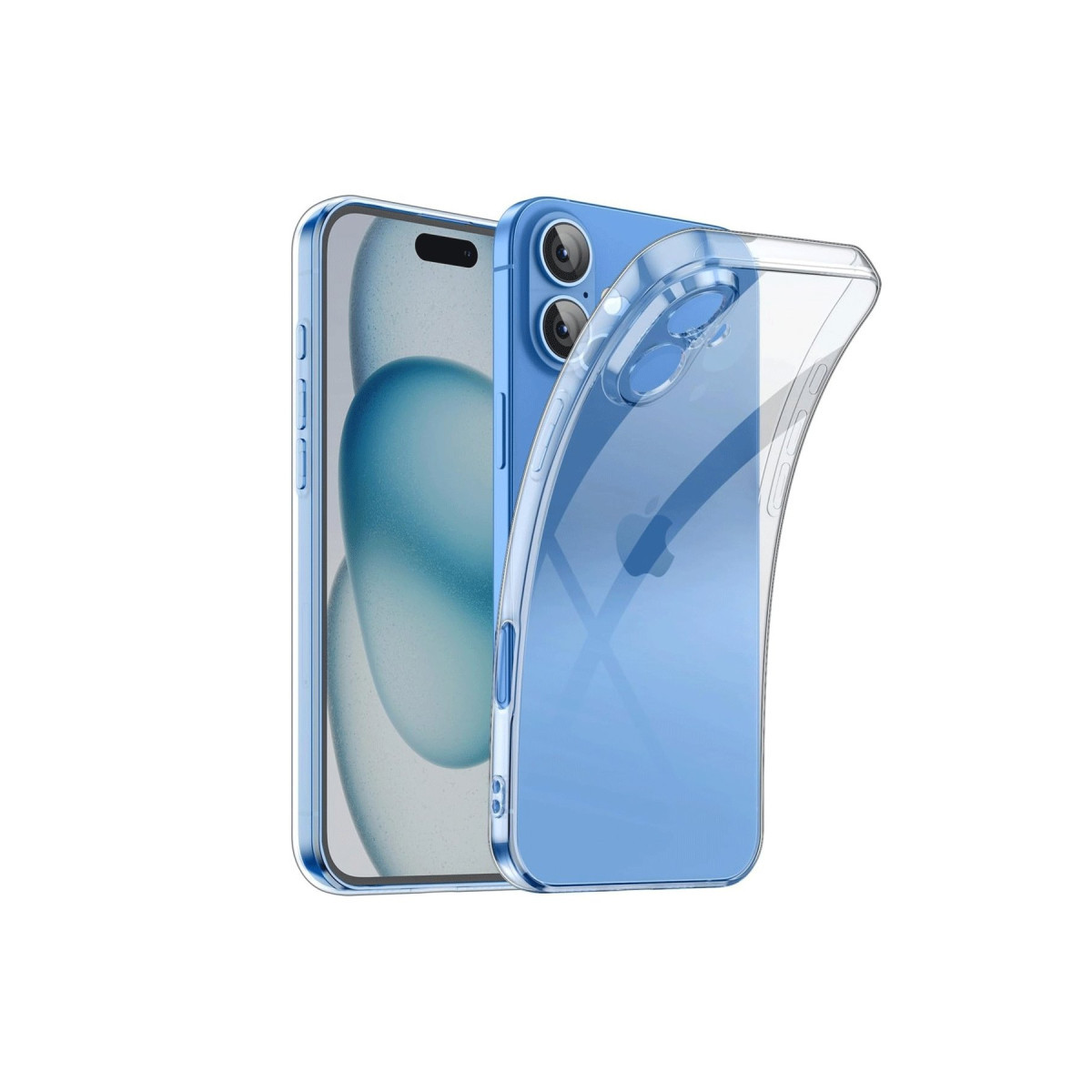 Newface Apple iPhone 16 Plus Kılıf Lüx Şeffaf Silikon — görsel 5