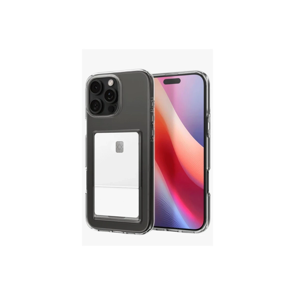 Newface Apple iPhone 16 Pro Kılıf Kart Şeffaf Silikon - Şeffaf — görsel 2