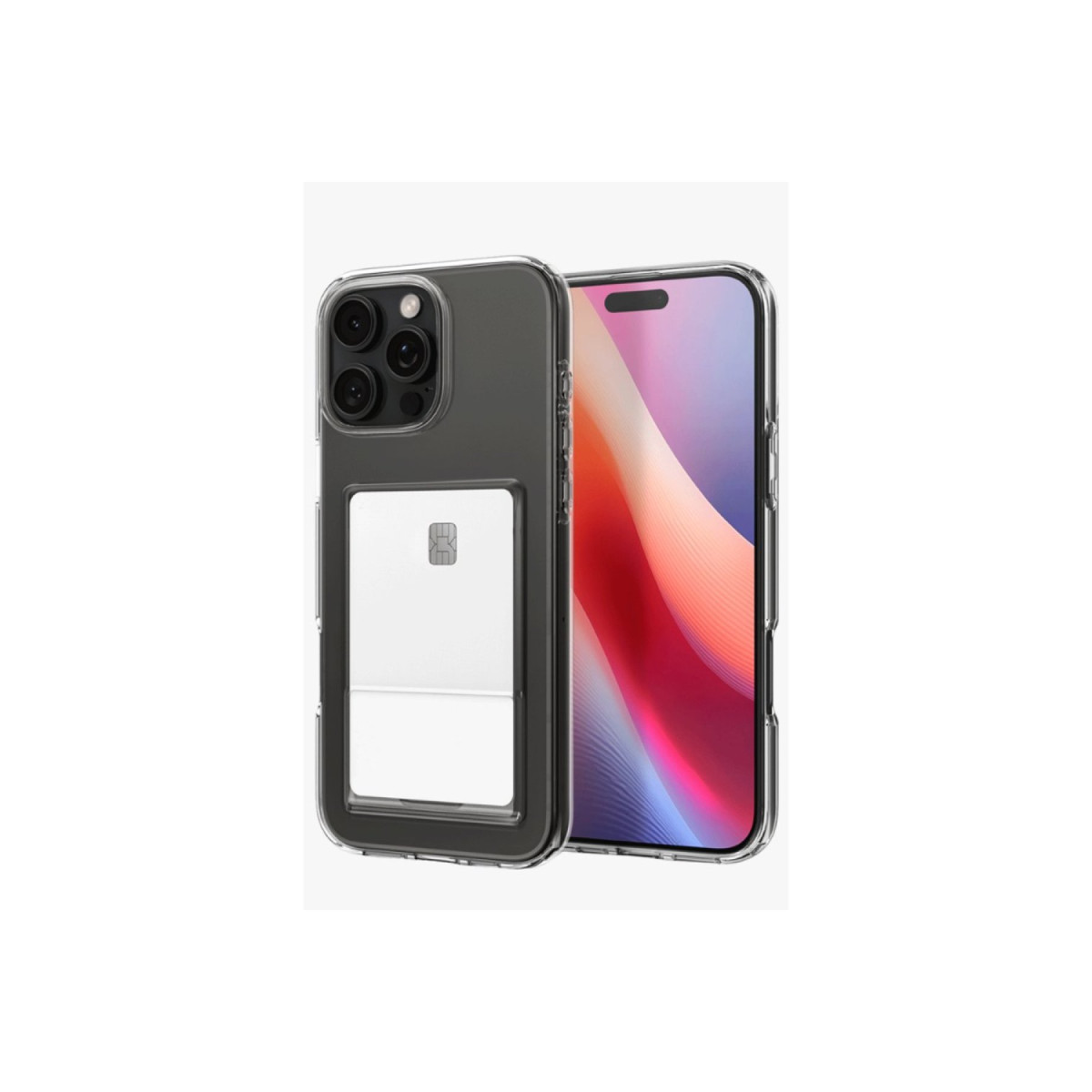 Newface Apple iPhone 16 Pro Kılıf Kart Şeffaf Silikon - Şeffaf — görsel 3