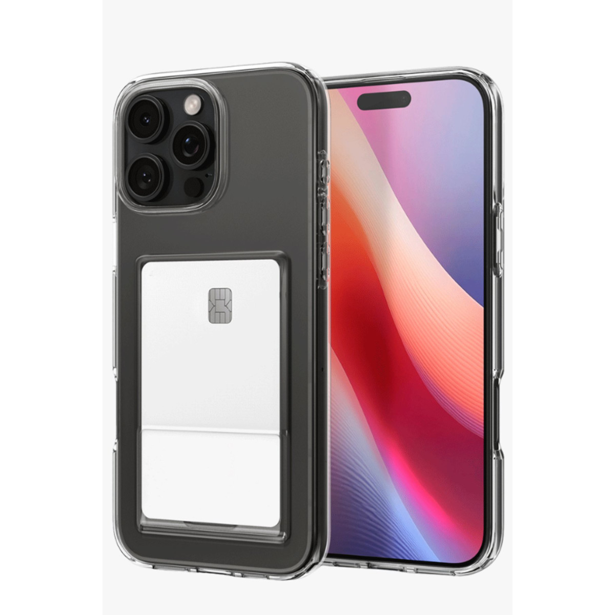 Newface Apple iPhone 16 Pro Max Kılıf Kart Şeffaf Silikon - Şeffaf — görsel 3