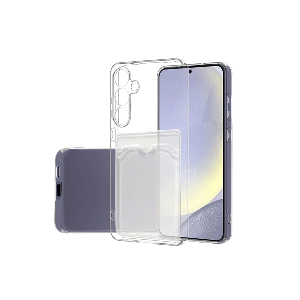 Newface Samsung Galaxy S24 FE Kılıf Kart Şeffaf Silikon - Şeffaf — görsel 2