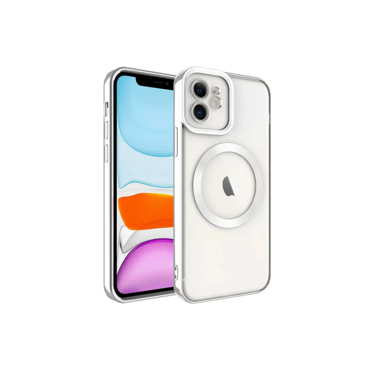 Newface Apple iPhone 12 Kılıf Kross Magneticsafe Kapak - Titan Gri — görsel 2