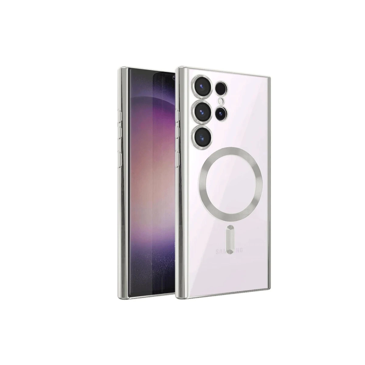 Newface Samsung Galaxy S22 Ultra Kılıf Kross Magneticsafe Kapak - Titan Gri — görsel 2