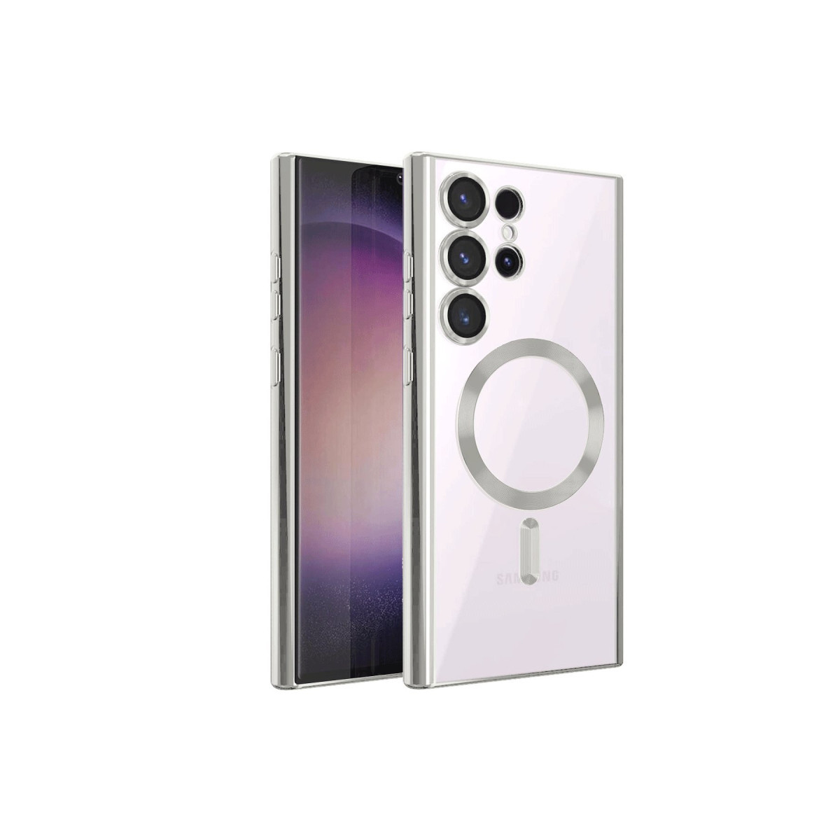 Newface Samsung Galaxy S22 Ultra Kılıf Kross Magneticsafe Kapak - Titan Gri — görsel 3