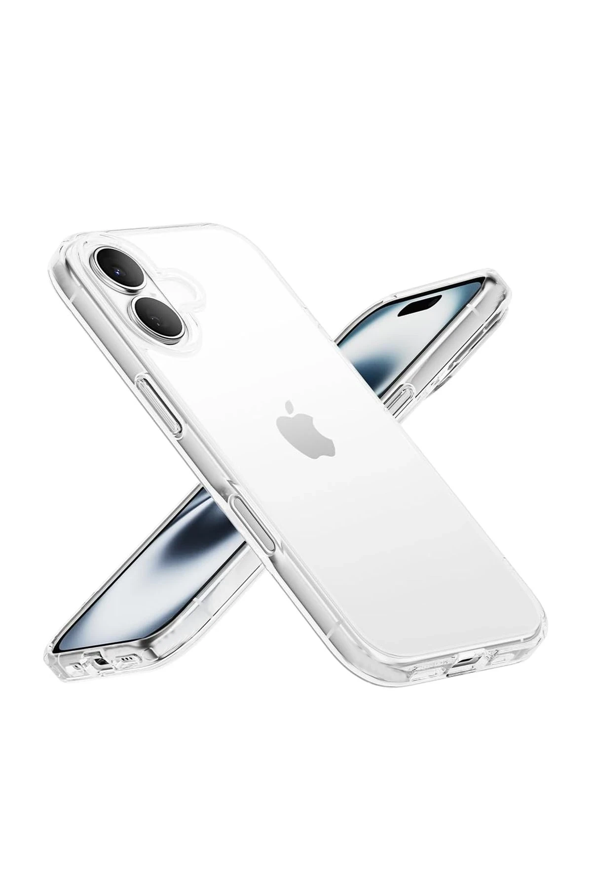 Newface Apple iPhone 16 Kılıf Pc Sert Şeffaf Kapak - Şeffaf