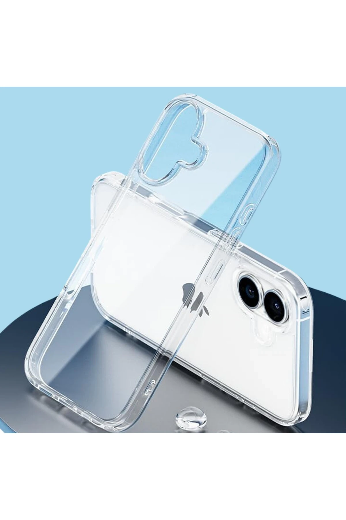 Newface Apple iPhone 16 Kılıf Pc Sert Şeffaf Kapak - Şeffaf — görsel 2
