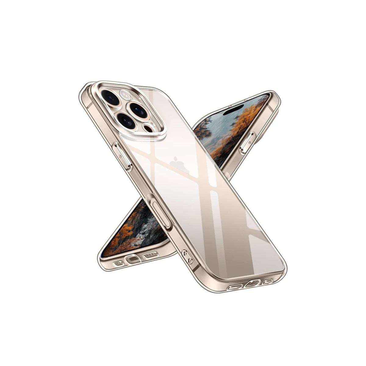 Newface Apple iPhone 16 Pro Kılıf Pc Sert Şeffaf Kapak - Şeffaf — görsel 3