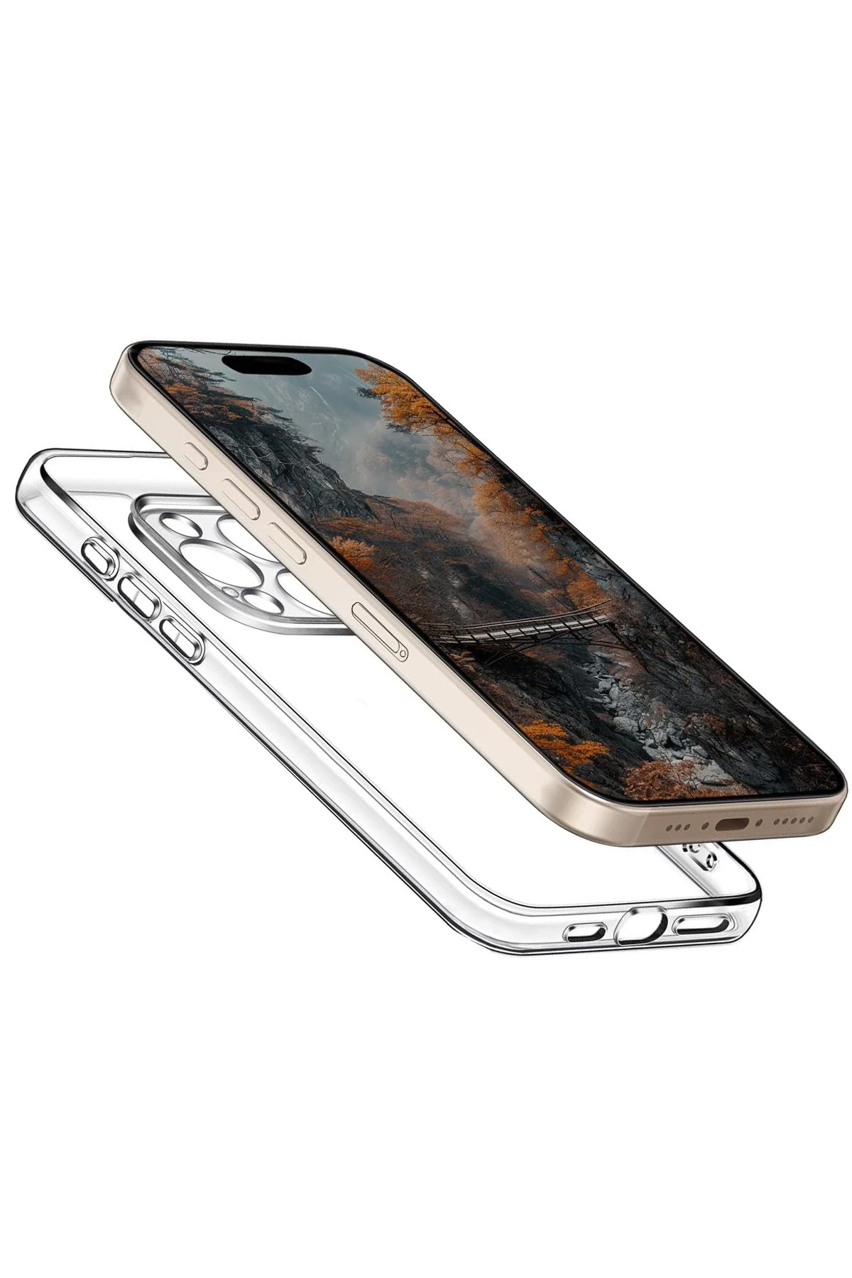 Newface Apple iPhone 16 Pro Kılıf Pc Sert Şeffaf Kapak - Şeffaf — görsel 2