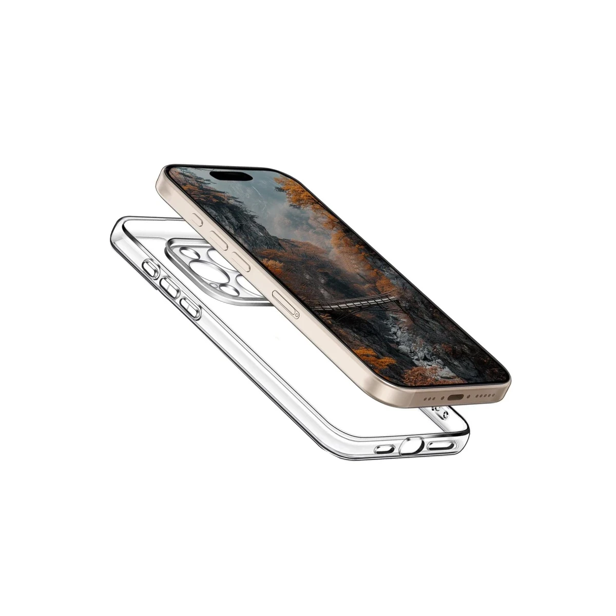 Newface Apple iPhone 16 Pro Kılıf Pc Sert Şeffaf Kapak - Şeffaf — görsel 4