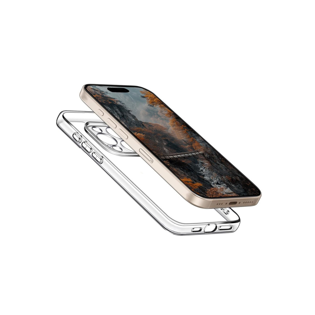 Newface Apple iPhone 16 Pro Kılıf Pc Sert Şeffaf Kapak - Şeffaf — görsel 6