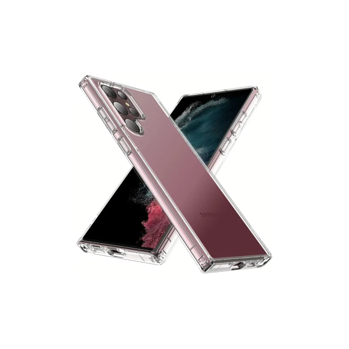 Newface Samsung Galaxy S23 Ultra Kılıf Pc Sert Şeffaf Kapak - Şeffaf — görsel 3