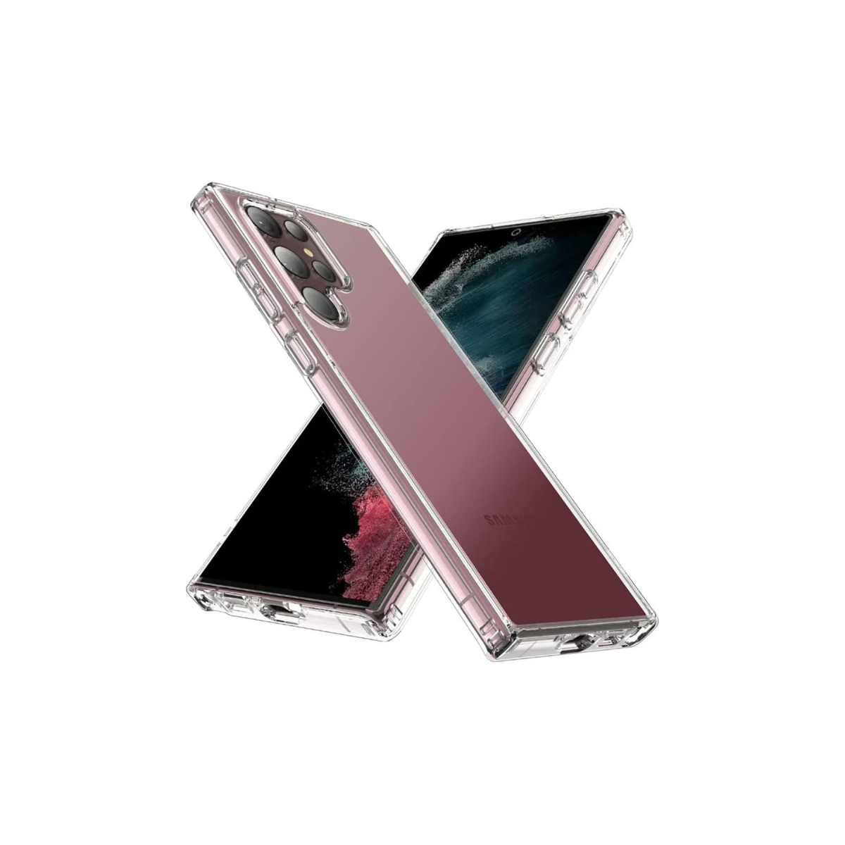 Newface Samsung Galaxy S23 Ultra Kılıf Pc Sert Şeffaf Kapak - Şeffaf — görsel 5
