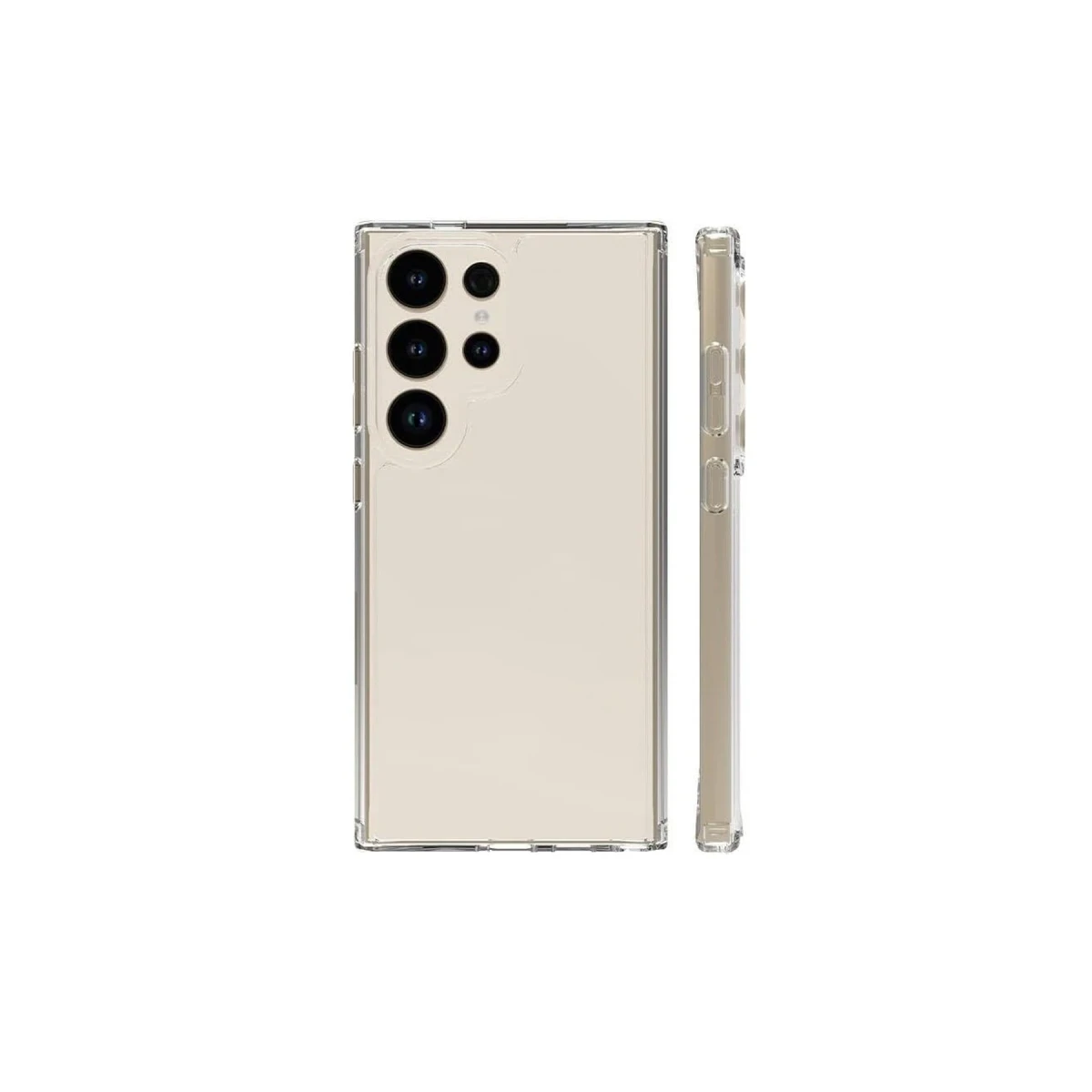 Newface Samsung Galaxy S24 Ultra Kılıf Pc Sert Şeffaf Kapak - Şeffaf — görsel 3