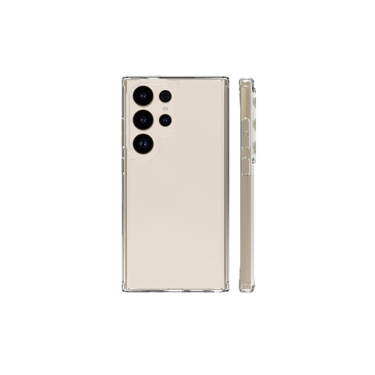Newface Samsung Galaxy S24 Ultra Kılıf Pc Sert Şeffaf Kapak - Şeffaf — görsel 5