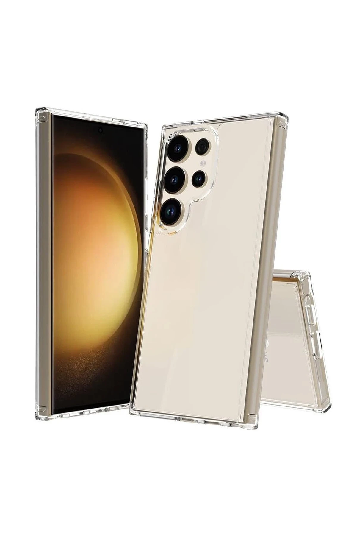 Newface Samsung Galaxy S24 Ultra Kılıf Pc Sert Şeffaf Kapak - Şeffaf — görsel 2