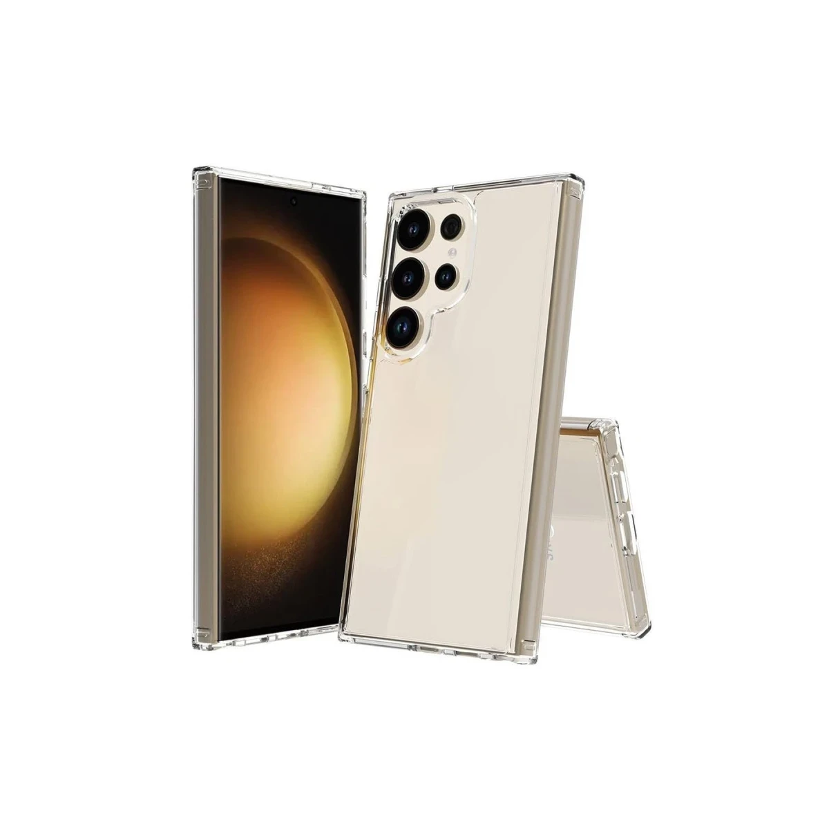 Newface Samsung Galaxy S24 Ultra Kılıf Pc Sert Şeffaf Kapak - Şeffaf — görsel 4
