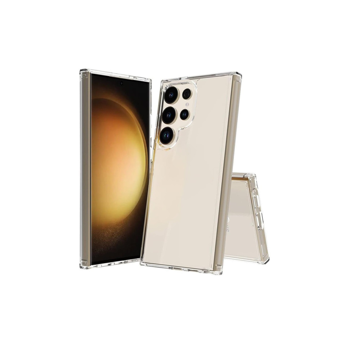 Newface Samsung Galaxy S24 Ultra Kılıf Pc Sert Şeffaf Kapak - Şeffaf — görsel 6