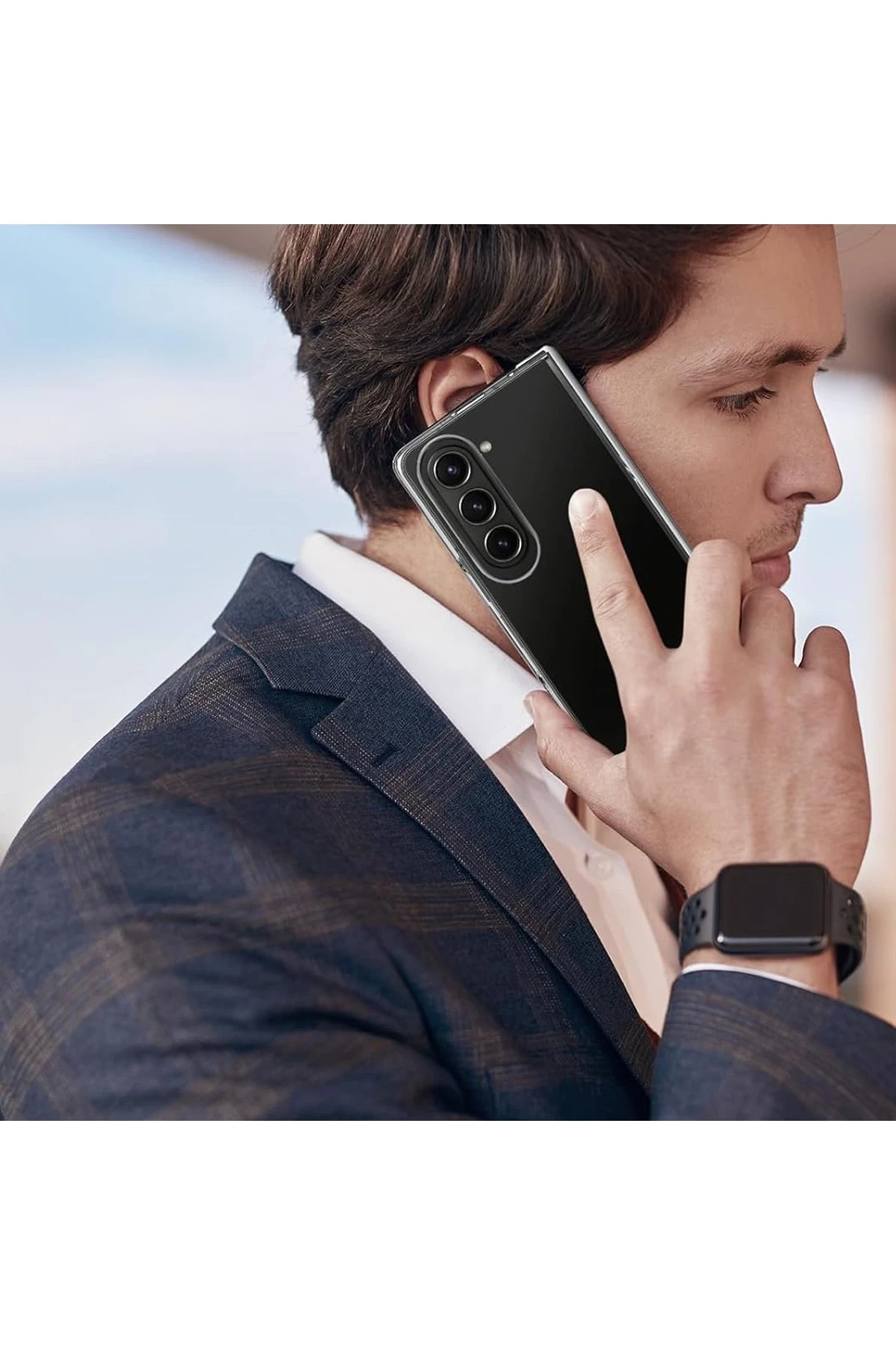 Newface Samsung Galaxy Z Fold 6 Kılıf Pc Sert Şeffaf Kapak - Şeffaf — görsel 2