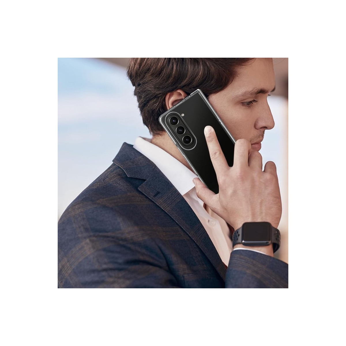 Newface Samsung Galaxy Z Fold 6 Kılıf Pc Sert Şeffaf Kapak - Şeffaf — görsel 6