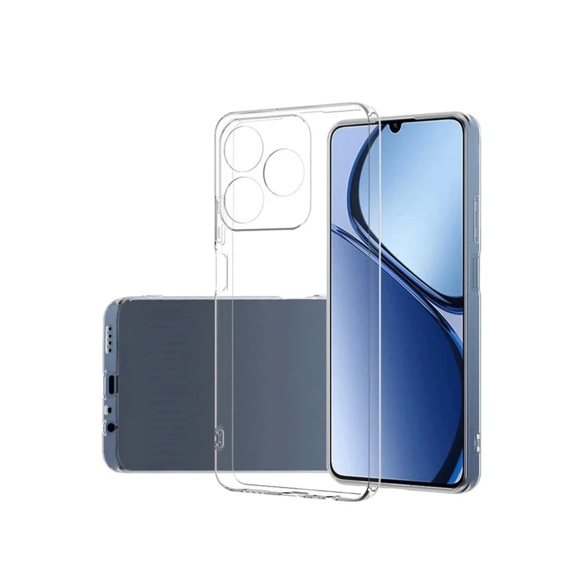 Newface Realme C61 Kılıf Lüx Şeffaf Silikon — görsel 4