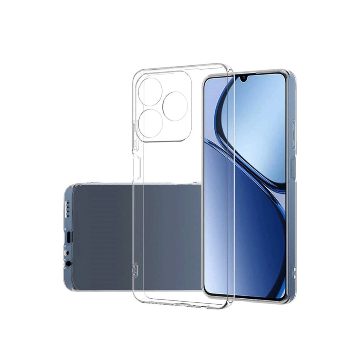 Newface Realme C61 Kılıf Lüx Şeffaf Silikon — görsel 7