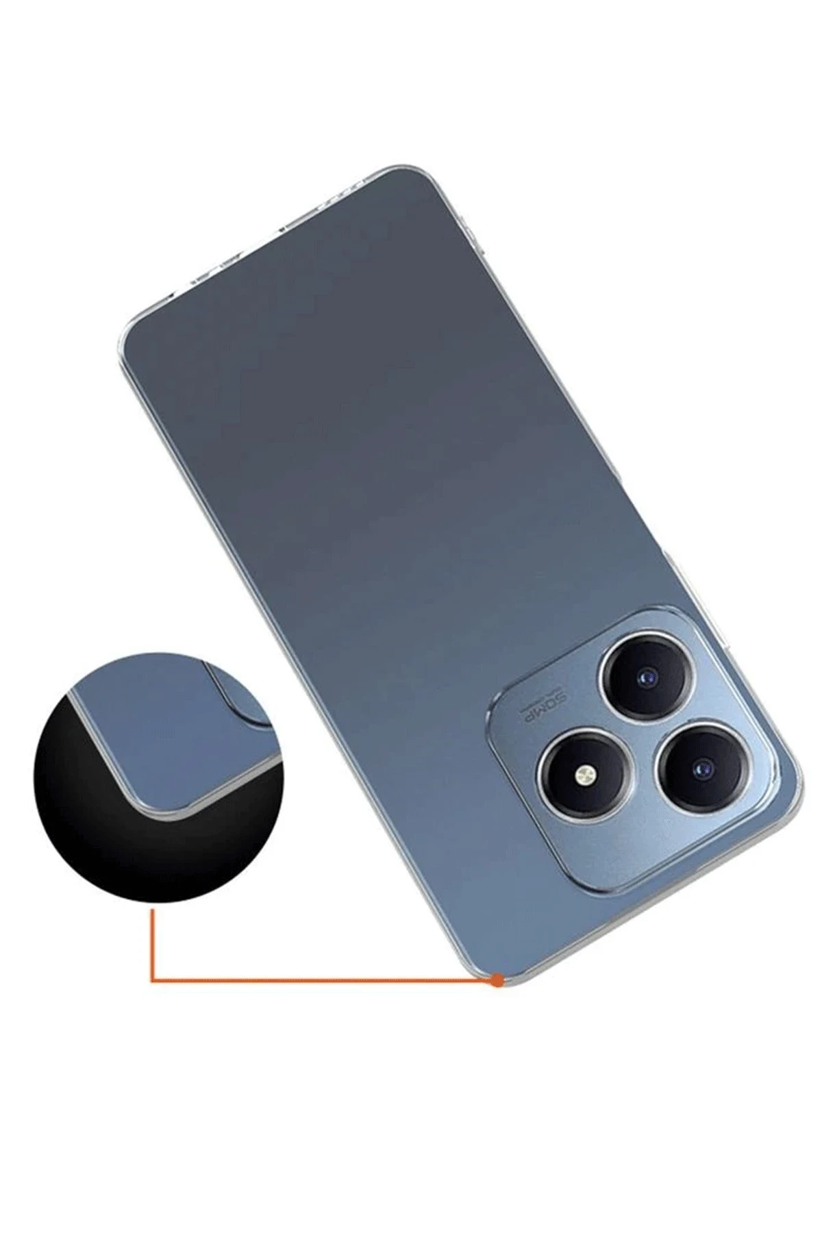 Newface Realme C61 Kılıf Lüx Şeffaf Silikon