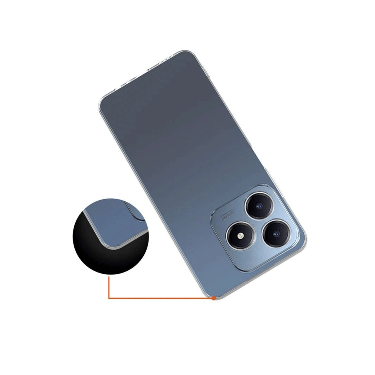 Newface Realme C61 Kılıf Lüx Şeffaf Silikon — görsel 9
