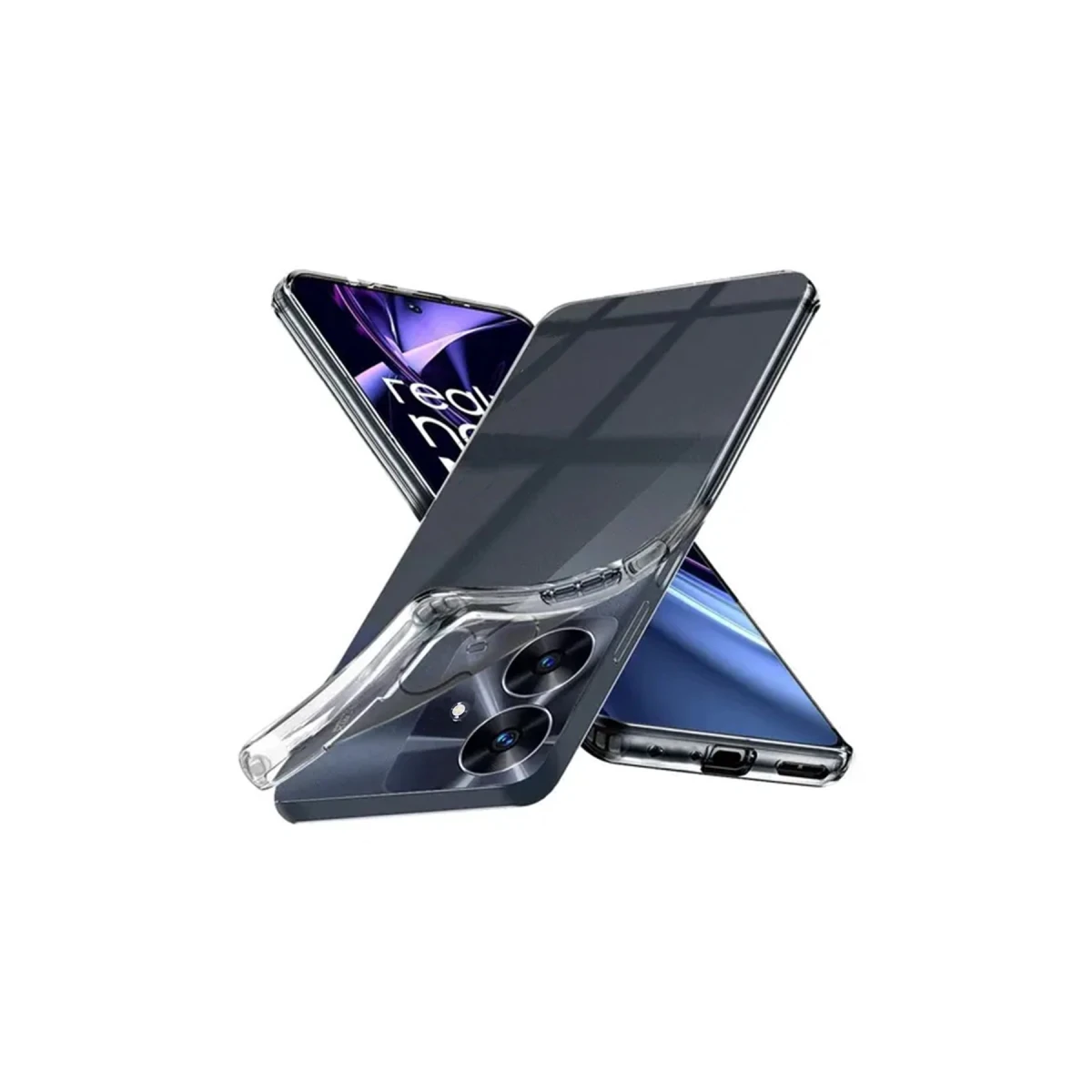 Newface Realme Note 60 Kılıf Lüx Şeffaf Silikon — görsel 2