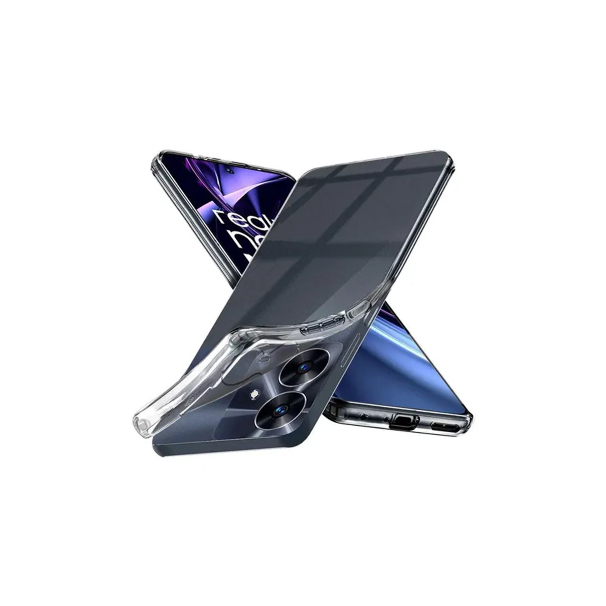 Newface Realme Note 60 Kılıf Lüx Şeffaf Silikon — görsel 3