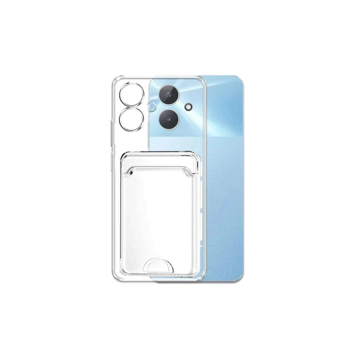 Newface Realme Note 60 Kılıf Kart Şeffaf Silikon - Şeffaf — görsel 2
