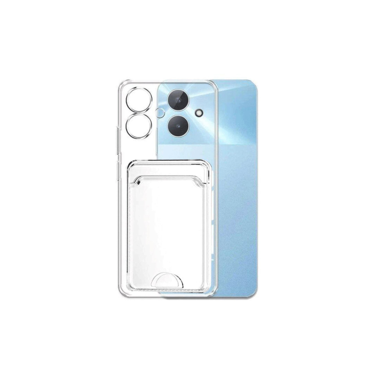 Newface Realme Note 60 Kılıf Kart Şeffaf Silikon - Şeffaf — görsel 3