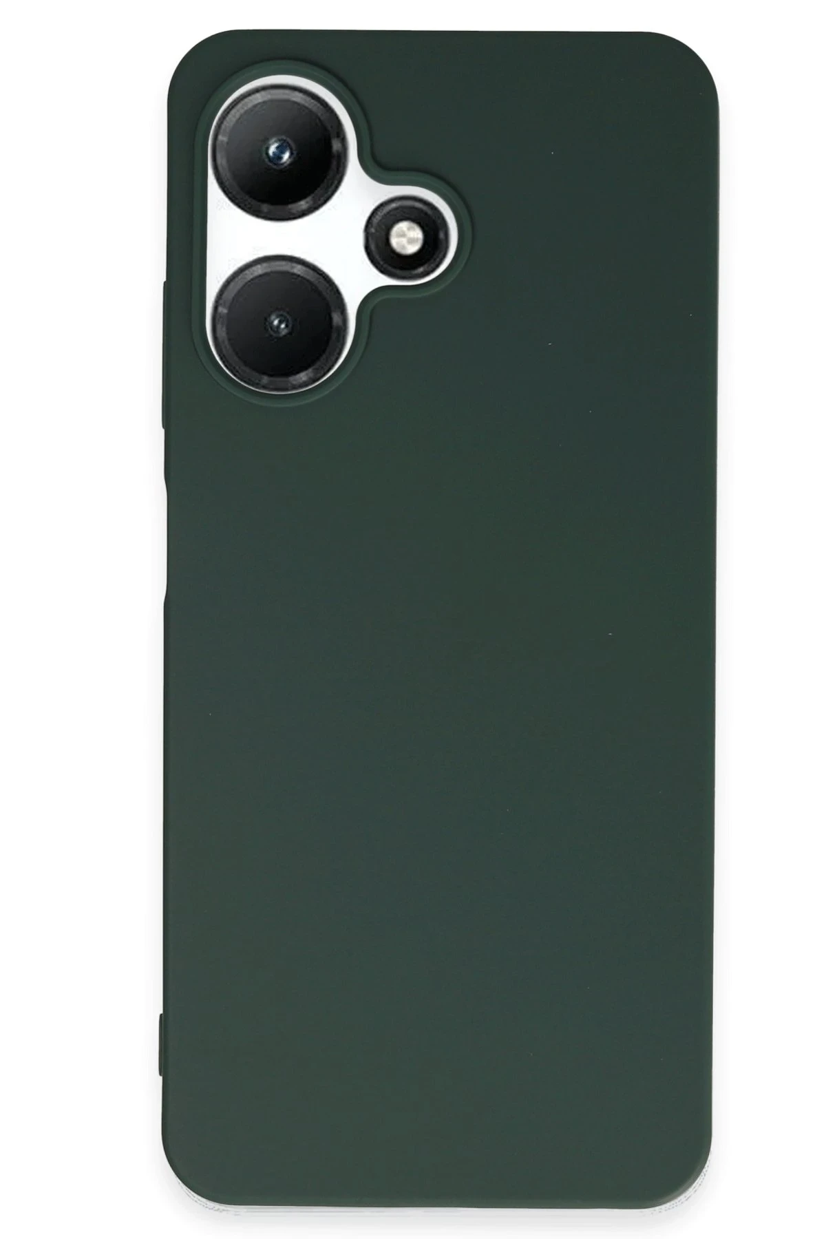 Newface İnfinix Hot 30i Kılıf First Silikon - Koyu Yeşil
