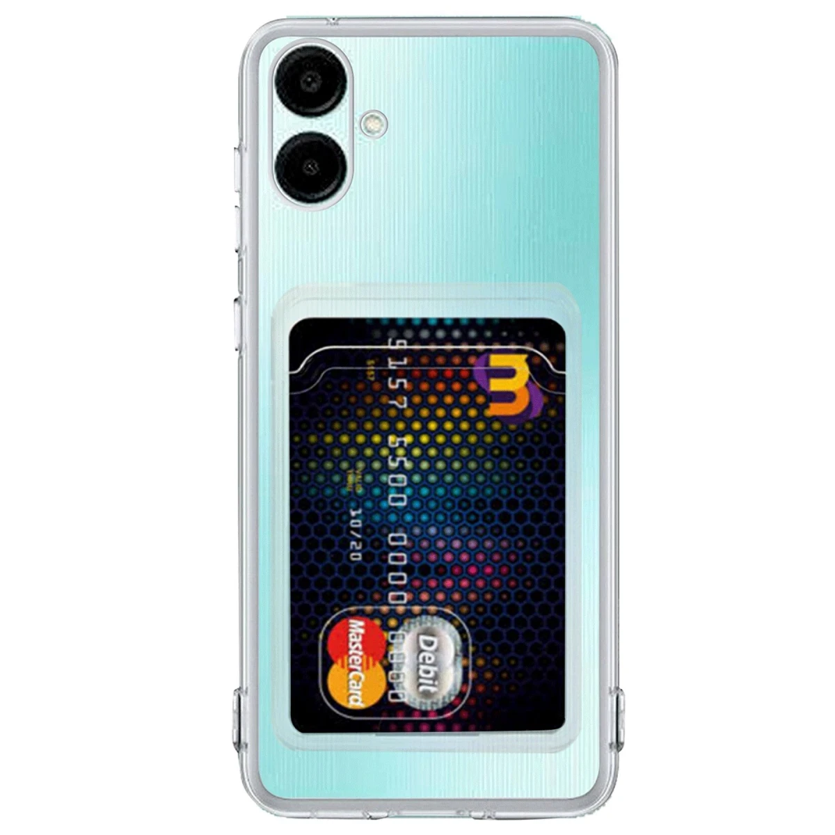 Newface Samsung Galaxy A06 Kılıf Kart Şeffaf Silikon - Şeffaf — görsel 2