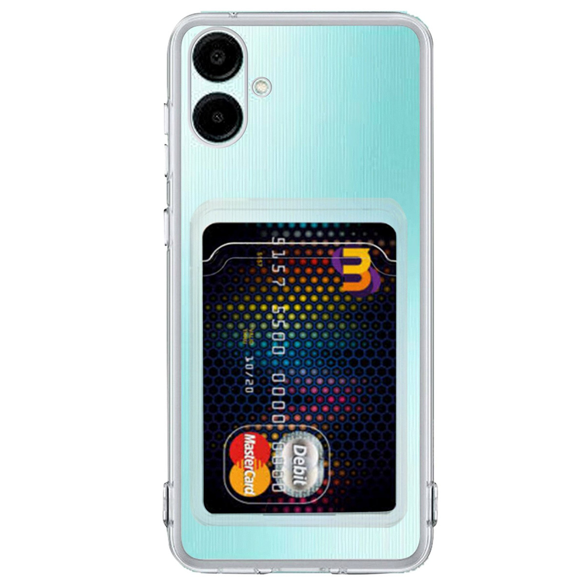 Newface Samsung Galaxy A06 Kılıf Kart Şeffaf Silikon - Şeffaf — görsel 3