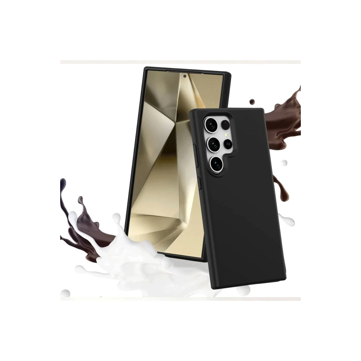 Newface Samsung Galaxy S24 Ultra Kılıf First Silikon - Siyah — görsel 10