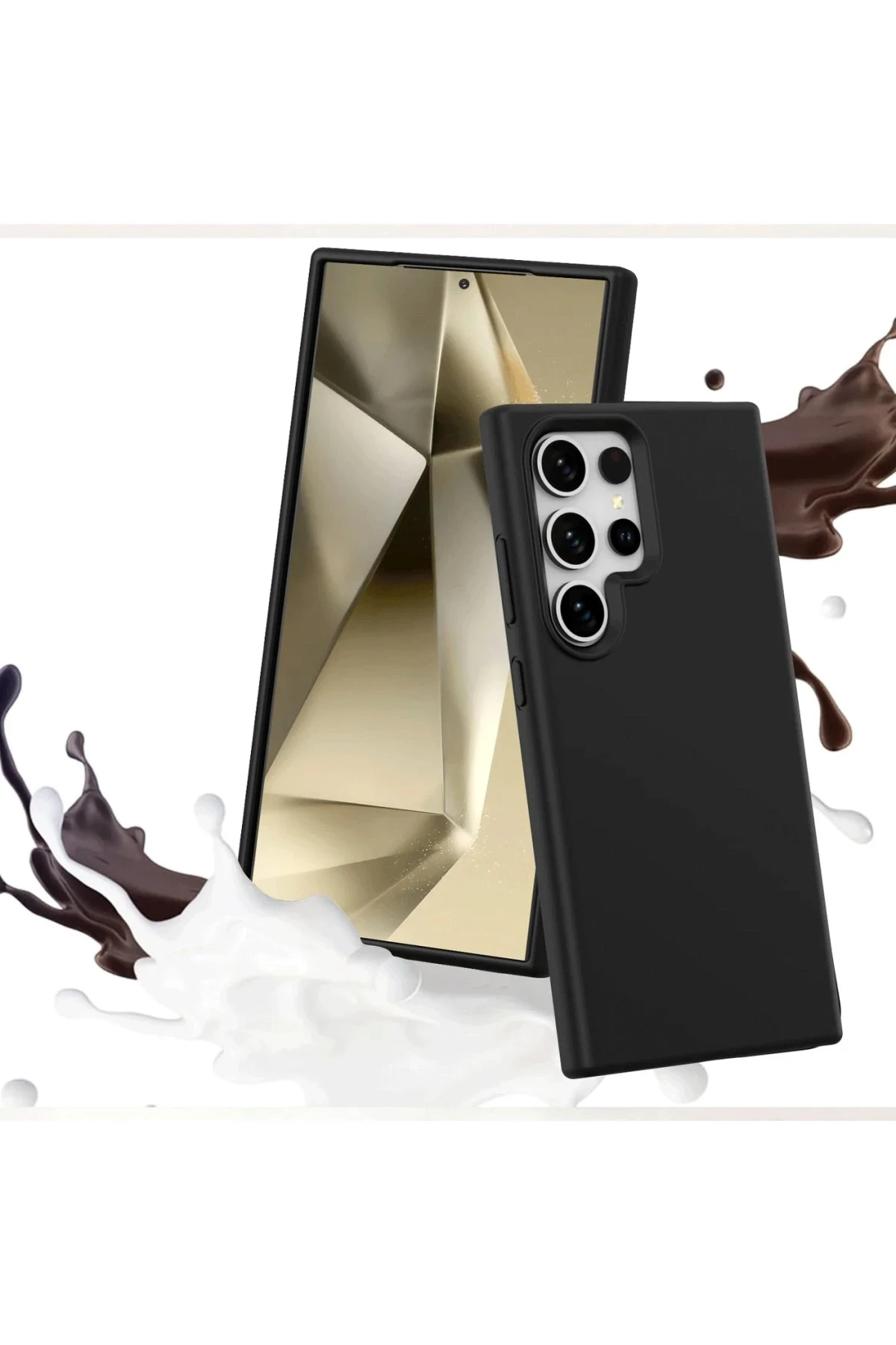 Newface Samsung Galaxy S24 Ultra Kılıf First Silikon - Kırmızı