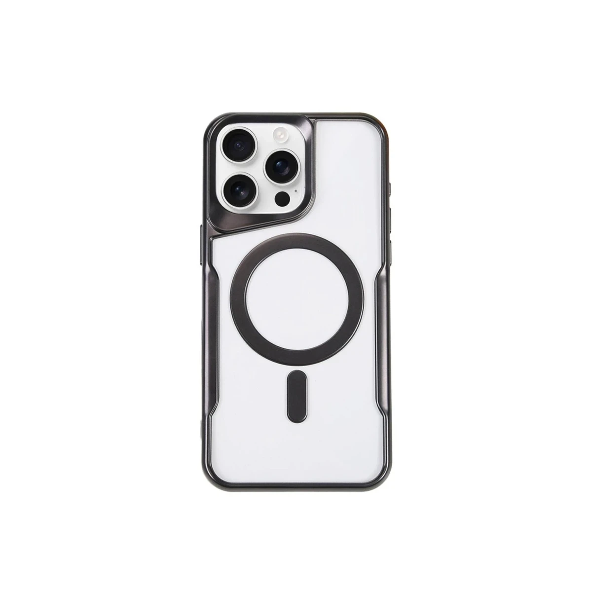 Newface Apple iPhone 11 Pro Max Kılıf Boyi Magsafe Silikon Kapak - Siyah — görsel 3