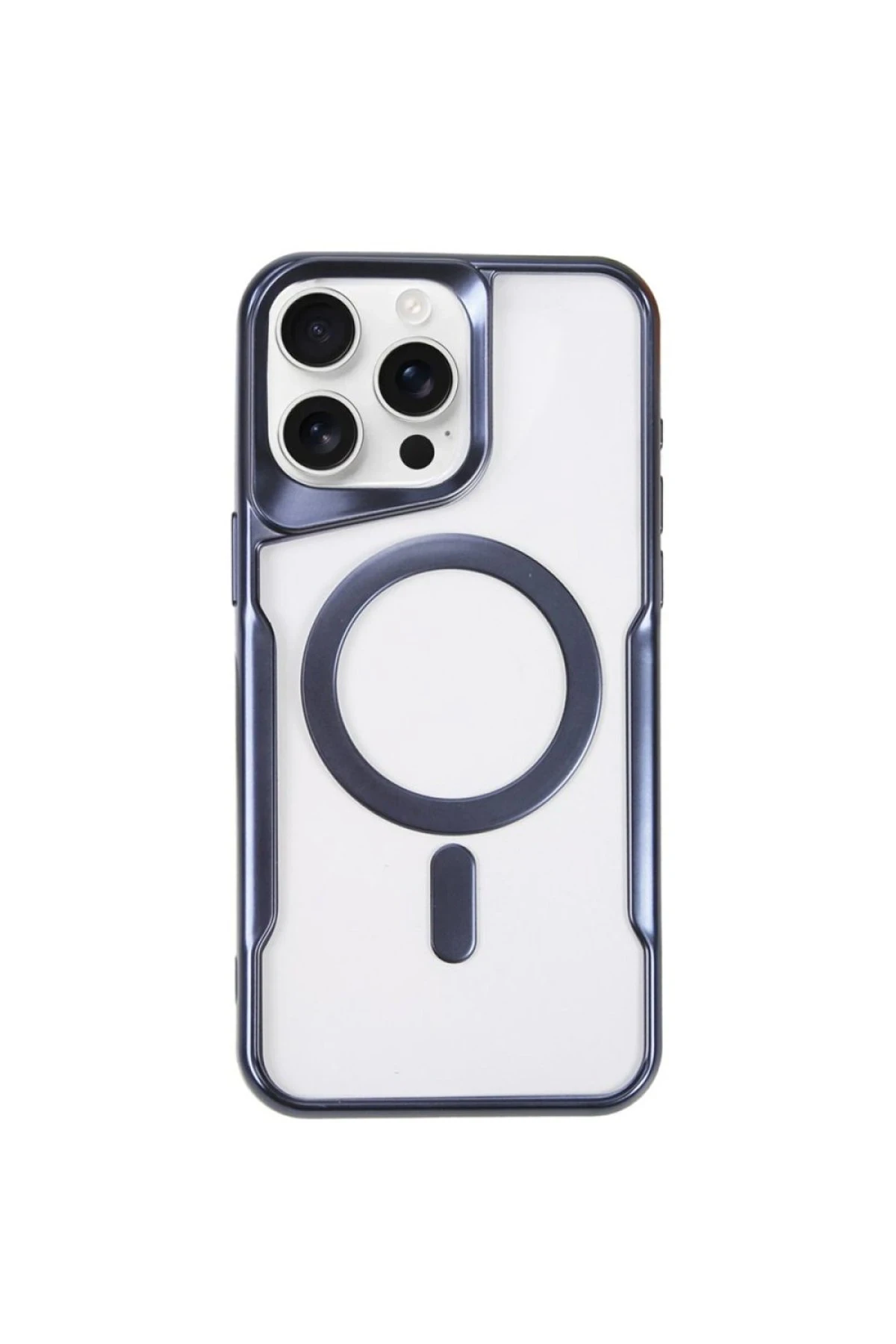 Newface iPhone 14 Pro Kılıf Boyi Magsafe Silikon Kapak - Lacivert