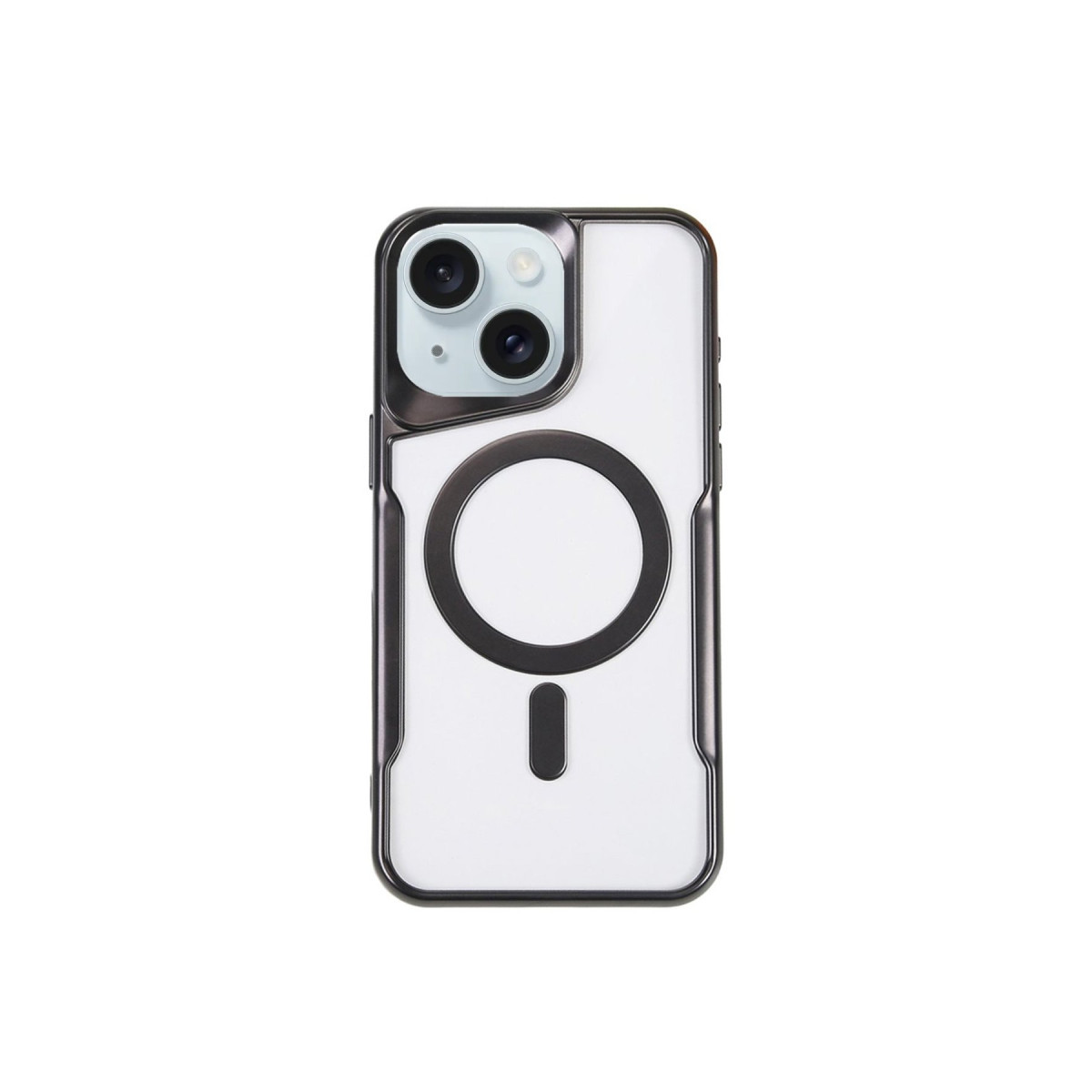 Newface Apple iPhone 15 Plus Kılıf Boyi Magsafe Silikon Kapak - Siyah — görsel 5